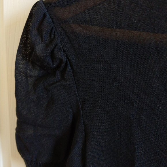 MANGO black chiffon blouse - Picture 2 of 2